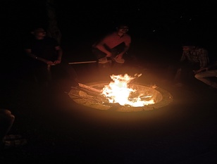 Bonfire in resort near thane 